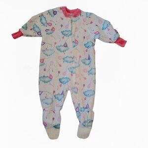Vintage Dr. Denton's Footed Fleece Sleeper 1 Toddler NWOT